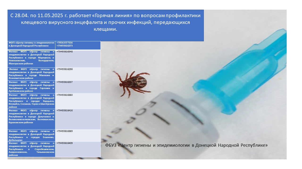 Клещевой энцефалит - меры предосторожности и профилактика.